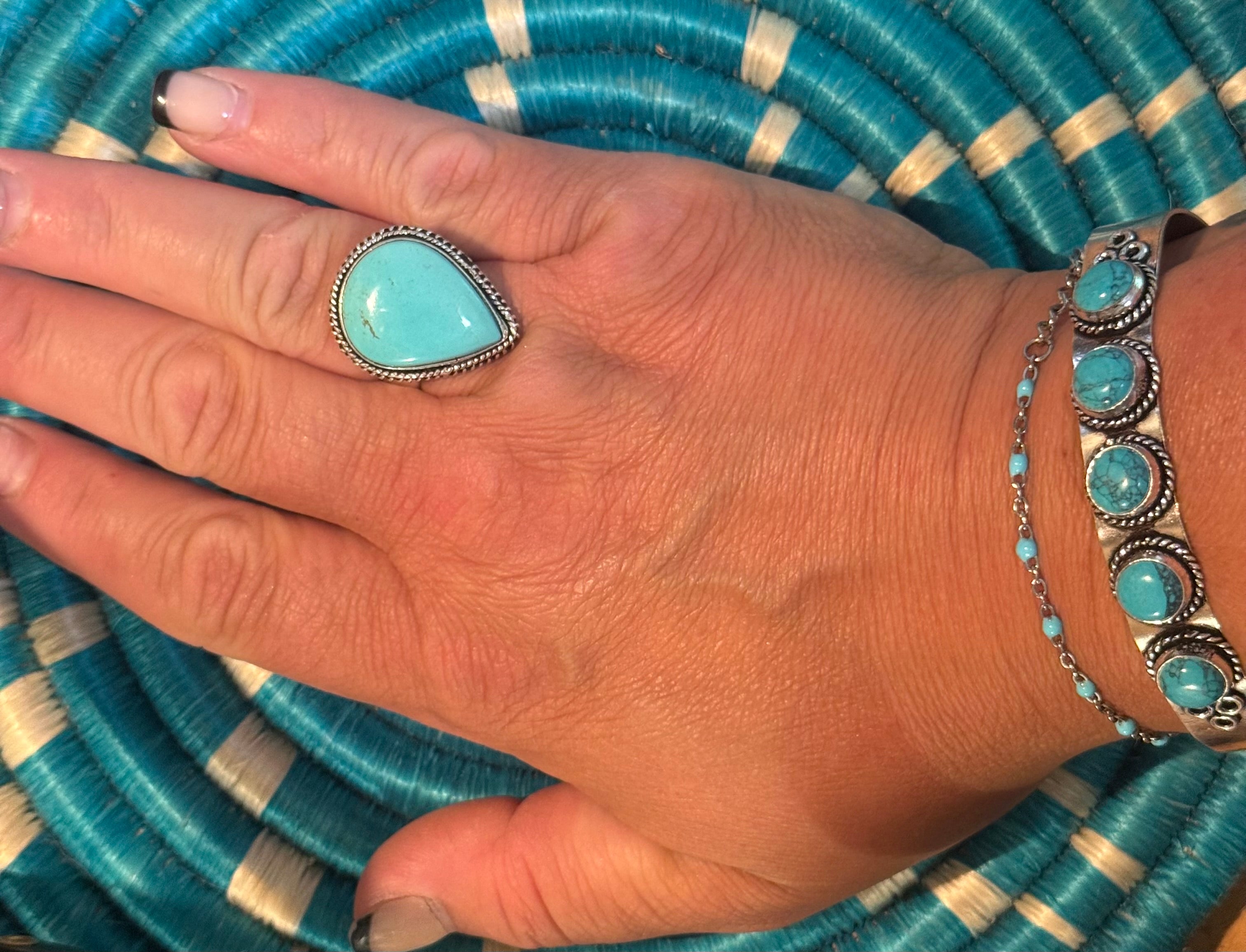 925 Sterling and Turquoise Ring
