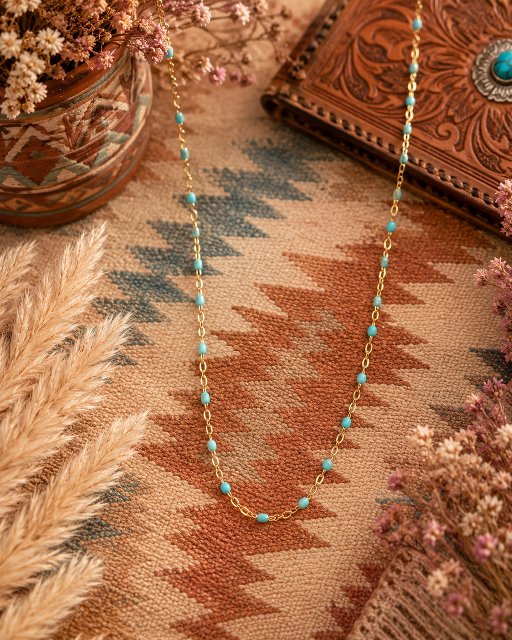 Turquoise Chain Necklace