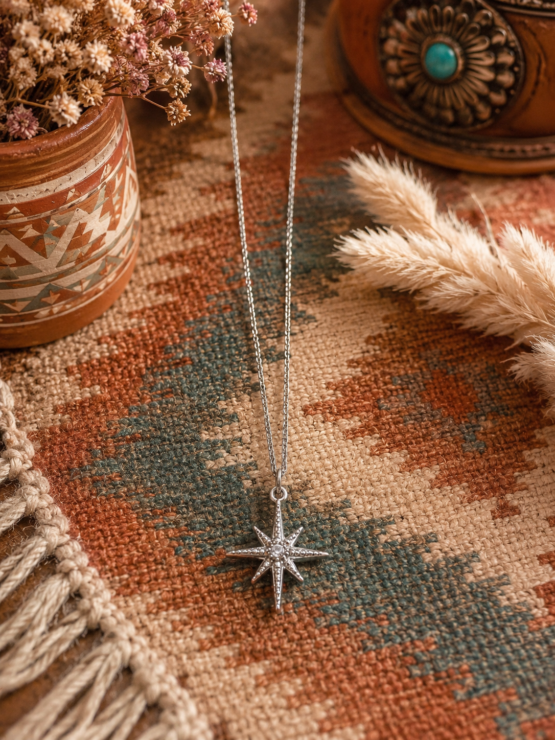 Sunburst Compass Necklace