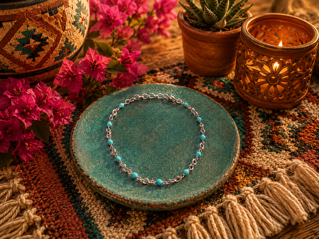 Turquoise Chain Bracelet